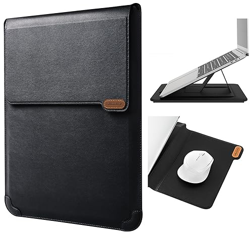 Nillkin Funda para ordenador portátil de 15.6 pulgadas, resistente a los golpes, con alfombrilla para ratón para MacBook Pro de 16 y 15.6 pulgadas, Dell, Lenovo, HP, Asus, Acer, Sony, Chromebook.
