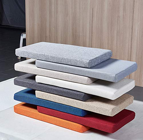 3 cm dickes Bankkissen, Gartenbankkissen, Esstischbank-Auflage, Outdoor-Schaukel-Sitzkissen für Metall- oder Holzbank, abnehmbar mit Reißverschluss, dunkelgrau, 80 x 30 cm