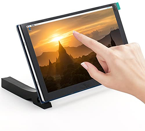 para Raspberry Pi Pantalla 5 pulgadas, Pantalla Táctil Capacitiva Monitor LCD de Resolución 800 * 480, para Pi 2B/3B/4B/Raspbian/Ubuntu/Kali/RetroPie