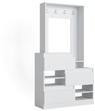 Vicco Garderobe Evia, Flurgarderobe, Weiß, 100 x 180 cm