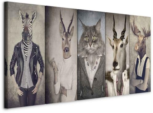 murando - Akustikbild Natur Tier Landschaft, 200x80 cm, 5-teilig, Büro
