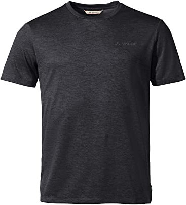 VAUDE Essential T-Shirt für Herren in Schwarz, Größe M – Schnelltrocknendes & pflegeleichtes Sport Shirt, Atmungsaktives Outdoor T-Shirt mit Rundhals, Ideal für Fahrradreisen, Wandern & Trekking