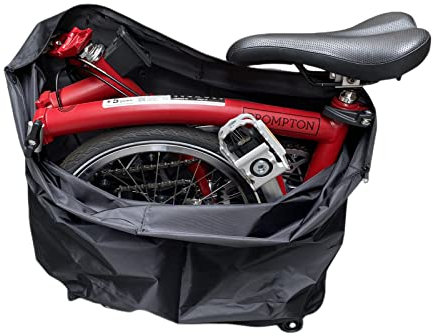 NELboNs Folding Bike Carry Cover Sleeve Compatible with Bromp ton Folding Bicycle Waterproof Travel Cover for Air Plane, Train, Car Travel