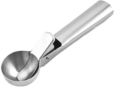 GUYANA Ice Cream Scoop Ice Cream Spoon, Stainless Steel Ice Cream Excavator, Fruit Ice Cream Ball Machine Melon Baller (Color : S)