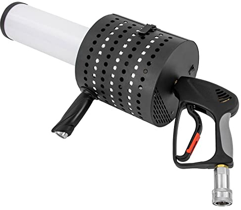 Konfetti Hand Jet Handheld LED CO2 Konfetti Hand Jet Konfetti-Werfer Nebelmaschine mit 2200mAh Akku Ladegerät, für Party Disco Nachtclub Hochzeiten
