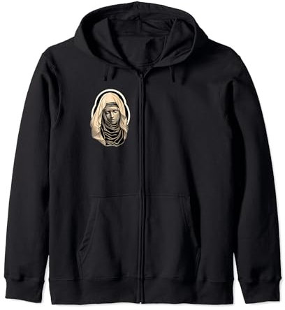 Mutter Maria Tattoo Flash Kapuzenjacke
