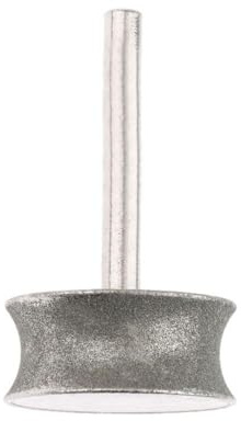 Meule à bord rond, sable fin, diamant concave meule abrasive avec tige de 6 mm, roue rainurée sèche humide pour pierre, céramique, verre (50 mm)