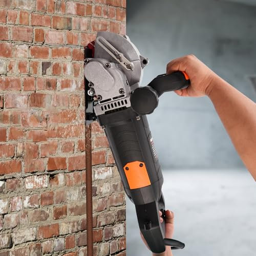 Kozivmo Sierra para Hormigón | Sierra de Piedra Eléctrica 4800 W | 5000 RPM | Disco de Corte de Hoja Diamante | Corte de Albañilería, Losas de Acera, Hormigón