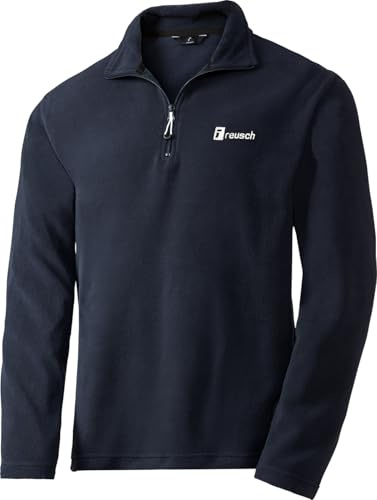 Reusch Fleeceshirt mit Zipper, leichtes-Longsleeve für Damen und Herren, Zip-Shirt aus ultraleichtem Stoff, warmes Funktionsshirt, ideal für Outdoor-Sport, Gr. S-3XL