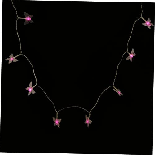 OKUMEYR LED Lichterkette Schmetterling Acryl Batteriebetrieben Dekoratives Raumlicht für Party Zimmer 10 Leds