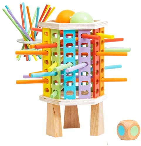 Lonsien Montessori Spielzeug Brettspiel ab 3 Jahren Holzspielzeug Pädagogisch Wertvoll Kinderspiele ab 3 4 5 6 Jahre Feinmotorik Spiele für Jungen und Mädchen,Osterspiele,Geschenkideen