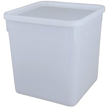 CaterCo 10L Plastic Ice Cream Food Storage Containers with Lids - 5 Pack - BPA-Free, Leakproof, Freezer & Microwave Safe Tubs for Food, Meal Prep & Takeaway (10L Containers with Lids - 5 Pack)