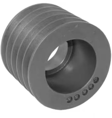 cyclingcolors 1x Polea con orificio Taperlock para correa trapezoidal 5 canal A SPA AVX13 Diámetro exterior 117,5 mm Diámetro de paso 112 mm Hierro fundido Maquinaria de construcción forestal agrícola