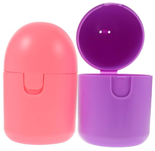 FONDOTIN 2 Stück Hitzebeständige Mikrowellengeeignete Aufbewahrungsbox für Menstruationstassen und Damenhygiene Bpa Frei Kunststoff Organizer für Persönliche Hygiene Unterwegs
