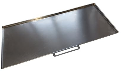 EWH Edelstahl Fettauffangblech/Fettwanne/Tropfblech für Gasgrill Enders Boston 4 Pro (625 x 268 x 10 mm) auch Aldi Modell 55092 (Nicht für Black Edition ! Bitte unbedingt Maß prüfen !)