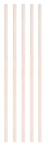 Wood Craft Sticks, Balsa Wood Craft Sticks Log Color Multiple Sizes Pack of 3-30 Pcs for DIY Model Building(8x300mm-5pcs)