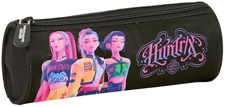 K-POP Demon Hunters - Trousse ronde scolaire pour enfant, idéale pour les enfants de 5 à 14 ans, confortable et polyvalente, qualité et résistance, 20 x 7 cm