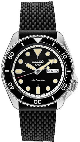 SEIKO SRPD95 5 Orologio sportivo da uomo, nero, 42,5 mm, in acciaio inox