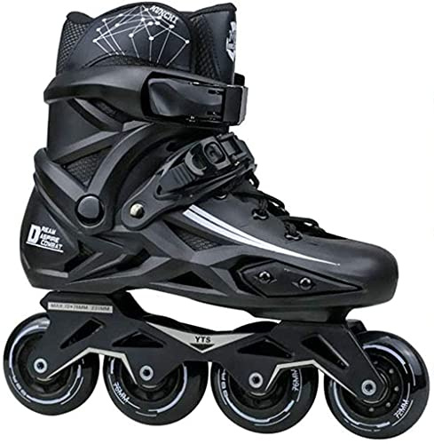 Inline Skates,Men's and Women's Professional Skates, Inline Skates, Black Suitable for Adults, Children and Beginners,39 EU/7 US/6 UK/24.5cm JP