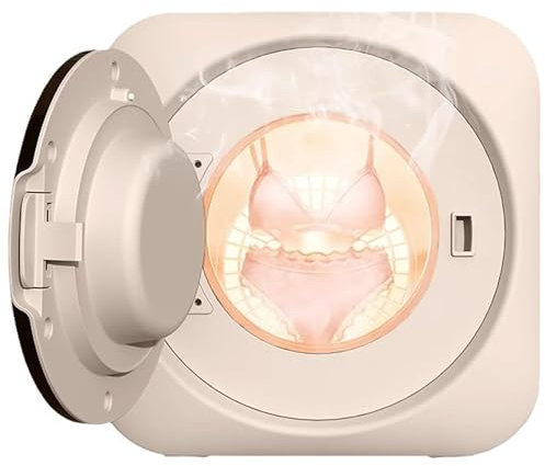 Qiang Mini Lavatrice con Asciugatrice Lavatrice all-in-One Mini Lavatrice Completamente Automatica per Biancheria Intima Personale 170W/3,5L,per Appartamento,Casa,Dormitorio,Desktop