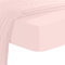 Pizuna Luxueux Drap Housse 90x200 cm Rose Clair, 100% Coton Longue Tige 600 Fils Armure Satin, Drap Housse de Luxe Bonnet 40 cm (Blanc Drap-Housse Coton 1 Personne)