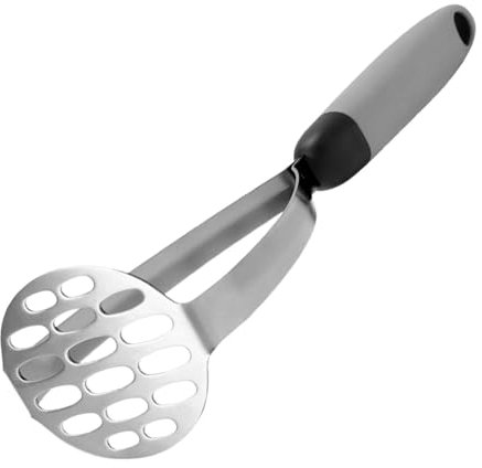 Schiacciapatate a mano -T - Schiacciapatate in acciaio inox Utensile da cucina Mash U Schiacciapatate con manico in PP per patate, frutta