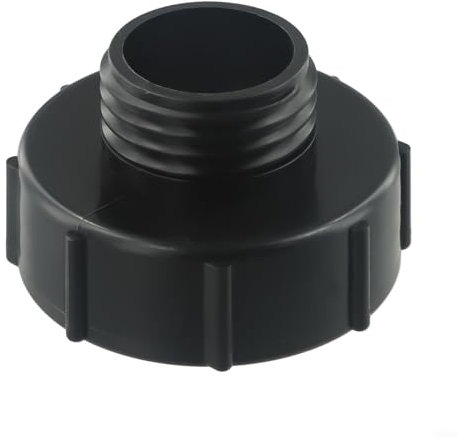 Eawfgtuw Adattatore IBC, da S100 x 8 a S60 x 6, connettore per serbatoio da 100 mm a 60 mm per 640L-1000L, serbatoi di acqua e pioggia, irrigazione da giardino DN100 filettatura grossa