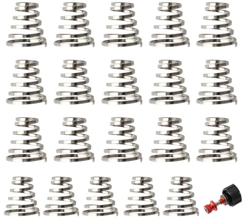 VBSYUYQ 20 Pcs Stainless Steel Bike Quick Release Skewer Springs | 20 pack stainless steel bike quick release skewer springs, replacement parts for bicycle wheel daily repair use