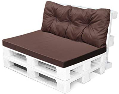 4myBaby GmbH Best for Garden - Sitzkissen | Sitzkissen Outdoor | Palettenkissen - Garten Sitz Kissen | Sitz Kissen Bank mit Rückenteil | Robust und Wasserfest | Palettenkissen Waschbar Outdoor