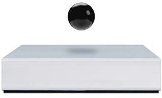 FLYTE Buda Ball Levitating Magnetic Sphere, Floating Magic Home Decor… (White/Black)