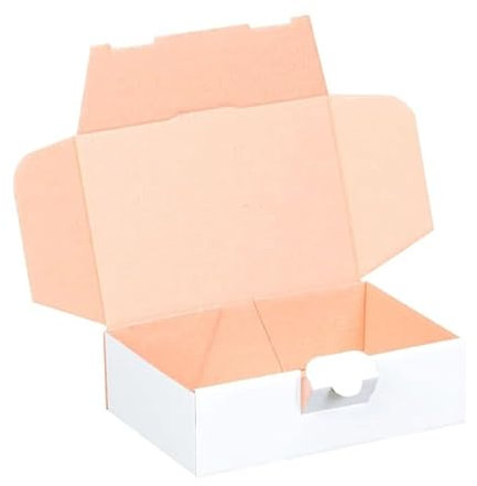 smiley pack 200 Maxibriefkartons 160 x 110 x 50 mm weiß (200 Stück) DIN A6 Maxibrief Versandkarton für DHL DPD GLS Hermes Warensendung Büchersendung mit Steckverschluss