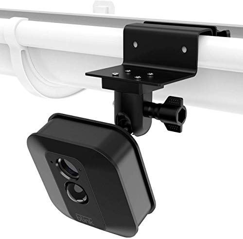 TIUIHU Wetterfeste Dachrinnenhalterung für Blink XT/XT2/Blink Outdoor 3/Outdoor 4/Outdoor 2K+/Blink Mini/Mini 2,Verstellbarer Aluminium-Kamerahalterung Zubehör for Blink Outdoor Kamera,schwarz-1 Pack