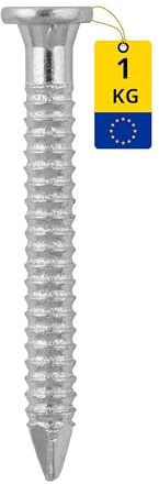DMX - Ankernägel 1 kg - Zimmermannsnägel 75x4,0 mm - Holzkonstruktion Nägel mit Flachkopf - Kammnägel - Nagelset für Holzverbinder - Heimwerken - Anchor - ANG