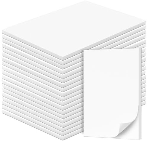 Fantastino® A7 Notizblock Blanko - 16 Stück, 800 Blatt (50 pro Block) 90 g/m² Premium-Papier. Notizblöcke extra klein, Blanko Schreibblock, Mini Notizzettel abreißbar für Büro, Haushalt, Schule, Uni