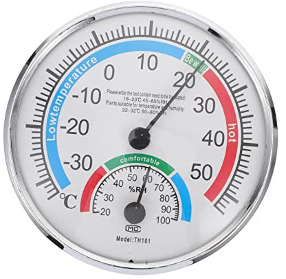 YARNOW Thermomètre Hygromètre Pour Sauna Intérieur Et Extérieur, Mesure Précise Température Et Humidité, Affichage Coloré, Usage Maison Sauna Terrasse