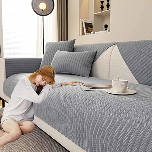 YWQJL Sofabezug Antirutsch,Couch Bezug Ecksofa Schmutzabweisend Sofaschutz Hund Kratzschutz Katze,Anti Slip Sofa Cushion,sofaschutz Wasserdicht L Form,sofaschutz Katze Sofaschoner,D-90x210cm