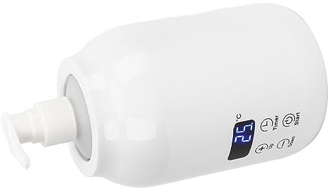 Bottle Warmer Digital Display Shampoo Bottle Massage Oil Heater 30‑65℃ Timing Function for Salon SPA Massage Body Therapy