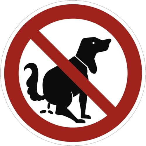 Dreifke® Schild Hier kein Hundeklo, Alu, Ø 400 mm