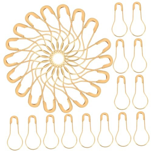 LALAFINA 200stücke Sicherheitsnadeln Gourdformige Metall-pins Für Kleidungsetiketten Stricken Und Basteln Dekorative Bulb-pins Für DIY-projekte Und Praktisch