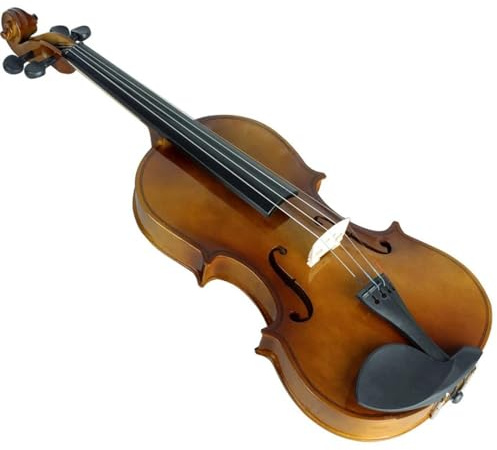 professionelle Geige Akustische Violine Mit Bogen-Tragebox, Massivholz-Lindenholz-Violine Für Orchester, Konzertband, Anfänger (Color : 1/2)