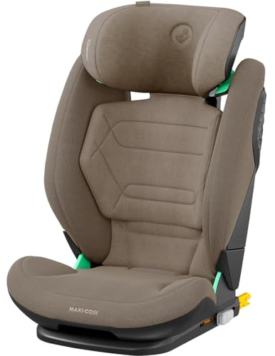 Maxi-Cosi RodiFix Pro² i-Size Kindersitz, 100–150 cm, 3,5–12 Jahre, ISOFIX Autositz Kinder, 3 Liegepositionen, ClimaFlow, Verstellbare Höhe/Breite, G-CELL Side Impact Protection, Authentic Truffle