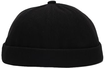 MEIION kirakuco Tsuna - Bonnet Japonais en Velours côtelé Chapeau en Coton léger et Ajustable avec Fermeture Velcro, Style Estival Accessoire Respirant pour Hommes et Femmes