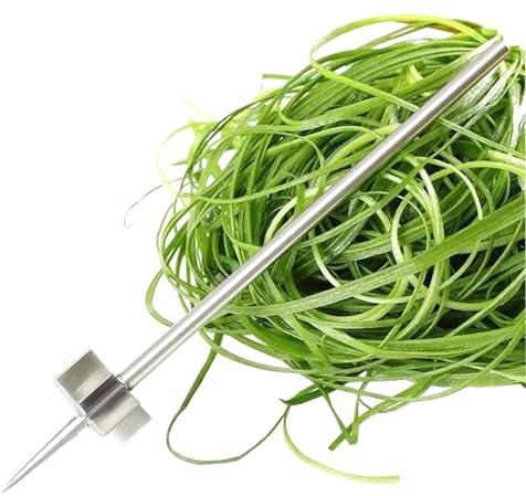 Taglierina per Cipolle in Acciaio Inossidabile,Fiore di Prugna Coltello per Cipolle,Gadget da Cucina per Tagliare Peperoni Frutta Verdure