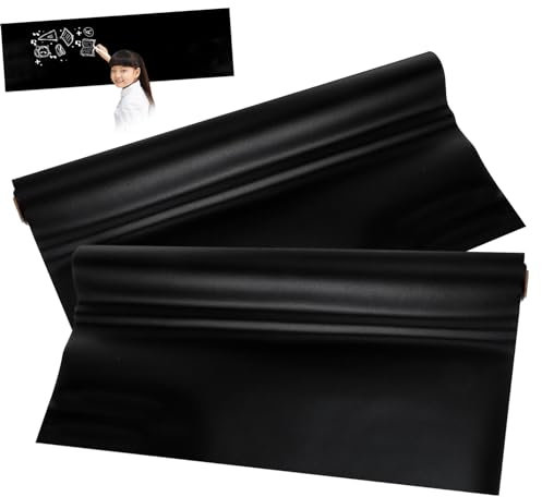 LALAFINA 2piezas Vinilo Pizarra Adhesiva De Pegatinas Removibles Para Cocina Oficina y Escuela