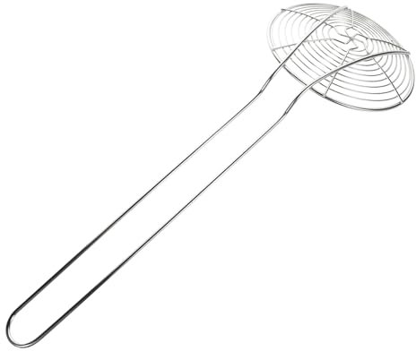 Garneck Colador De Acero Inoxidable Práctico Para Pasta y Albóndigas, Cucharón De Filtrado Resistente y Fácil De Limpiar Para Utensilios De Cocina, Adecuado Para Ollas Calientes y Uso Diario