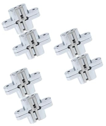 UKCOCO 6pezzi Cerniere Inossidabile Concealed Hinge Per Pieghevoli e Te Apertura Per Hotel e