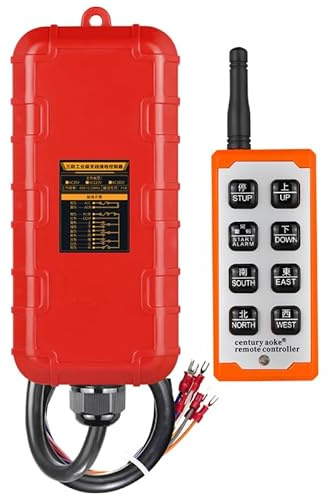 Interruptor de grúa de radio industrial AC220V/AC380V - Control inalámbrico para equipos de tracción, cabrestante, navegación y grúas (AC 380 V)
