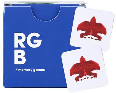 Latintota RGB - Juego de Memoria para Adultos y familias, Cartas abstractas con Diferentes Niveles de dificultad, Juego de Mesa Hecho en España