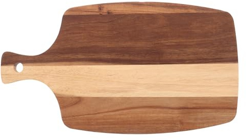 Gatuida Bandeja de Madera para Servir, Paleta con asa, Tabla para quesos, postres, Aperitivos, Carnes, Galletas, Fiestas, Accesorio para Horno.