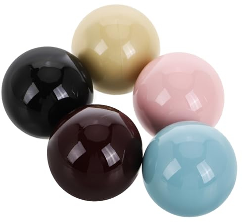 5pcs Perfume Ball Cap Spray Bottle Topper Plastic Spherical Lid | Elegant Cylindrical Cover, Fine Workmanship, Versatile Usage for Dates and Office Settings